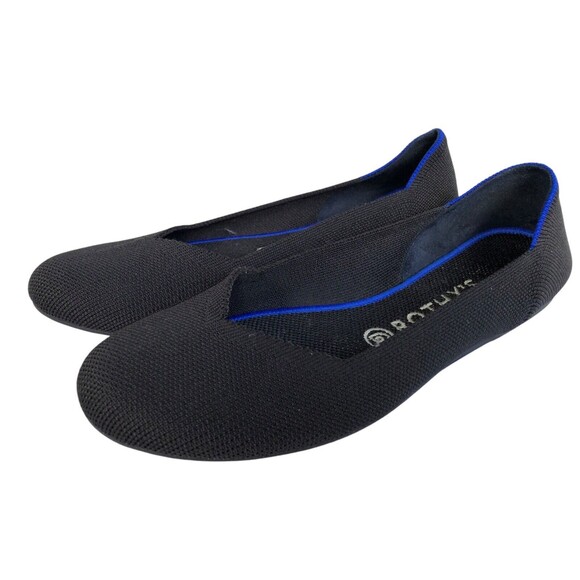 Rothy's Retired Black Ballet Flats Womens Size 8.5 EUC - Picture 5 of 9